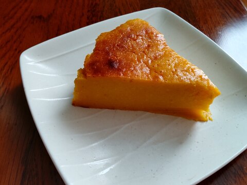 生クリーム、バター不要♪かぼちゃのプリンケーキ